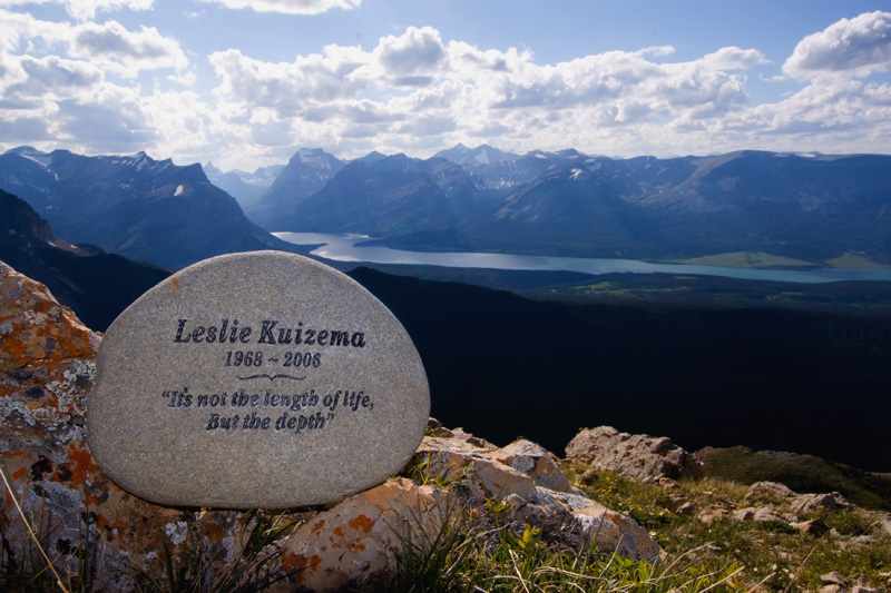 Memorial Stone and Sunbeams